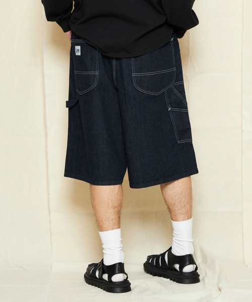 Lee DUNGAREES ハーフパンツ　バギーショーツ　ペインター　デニム セール】Lee/リー DUNGAREESバギーペインターショーツ デニム