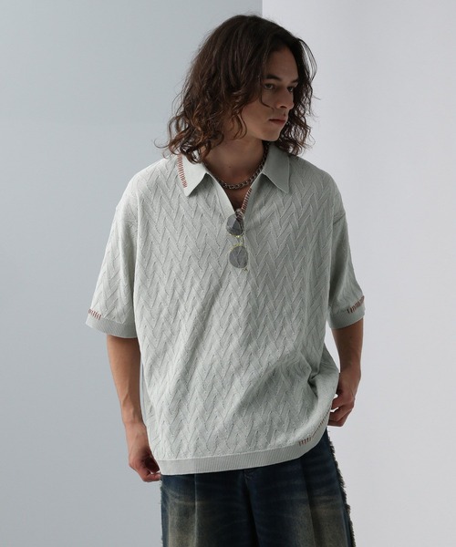 HARE（ハレ）の「ルーズニットポロ(HARE)（ポロシャツ）」 - WEAR