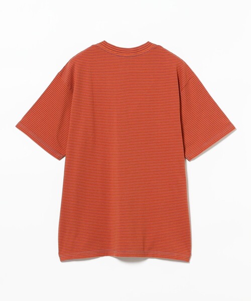 Yonetomi(ヨネトミ)の「Yonetomi / ガーメントダイ ボーダー Tシャツ(Tシャツ/カットソー・メンズ・ブラウン/オレンジ/ライトブラウン/ネイビー・1/2/3)」の7枚目の写真