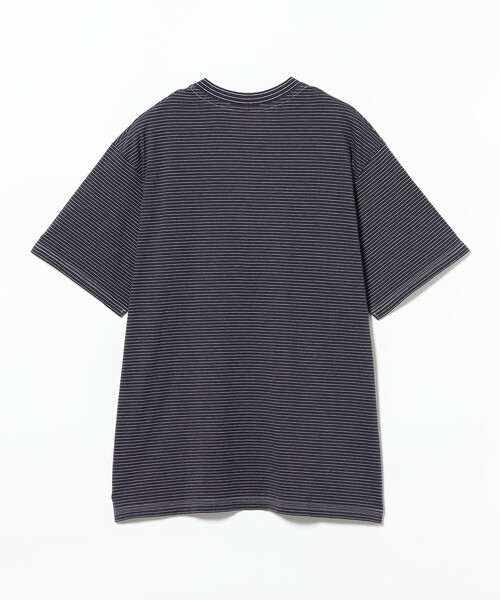 Yonetomi(ヨネトミ)の「Yonetomi / ガーメントダイ ボーダー Tシャツ(Tシャツ/カットソー・メンズ・ブラウン/オレンジ/ライトブラウン/ネイビー・1/2/3)」の13枚目の写真