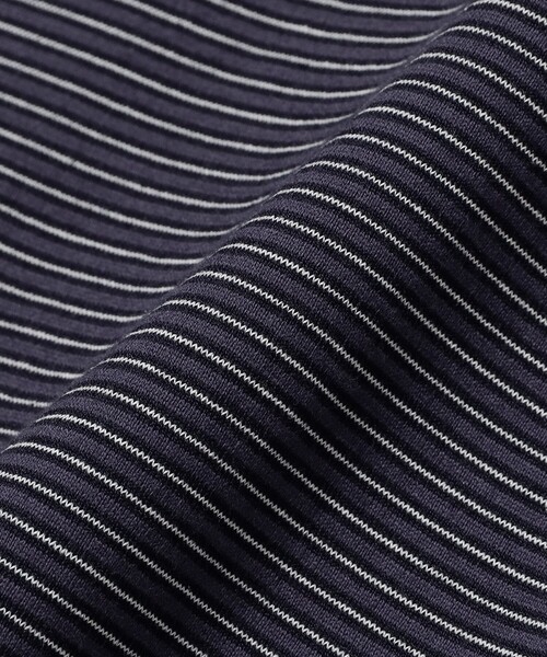 Yonetomi(ヨネトミ)の「Yonetomi / ガーメントダイ ボーダー Tシャツ(Tシャツ/カットソー・メンズ・ブラウン/オレンジ/ライトブラウン/ネイビー・1/2/3)」の14枚目の写真