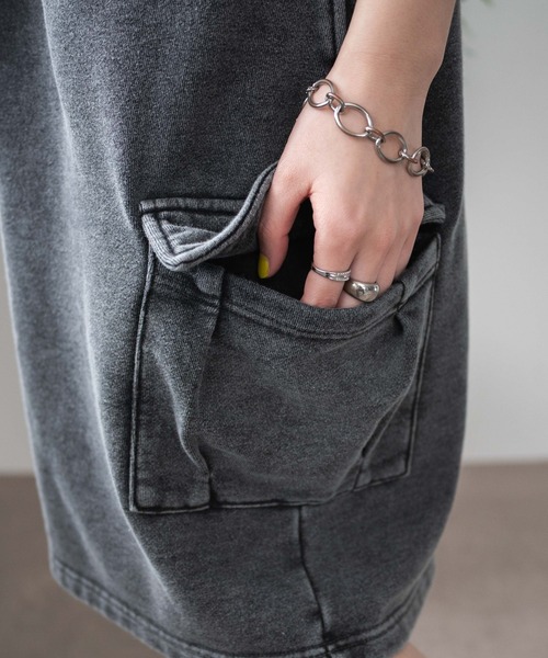 WEGO（ウィゴー）の「WEGO/スウェットカーゴハーフパンツ（スウェットパンツ・レディース・杢グレー/レッド/スミクロ/その他1/ピンク・FREE）」の12枚目の写真