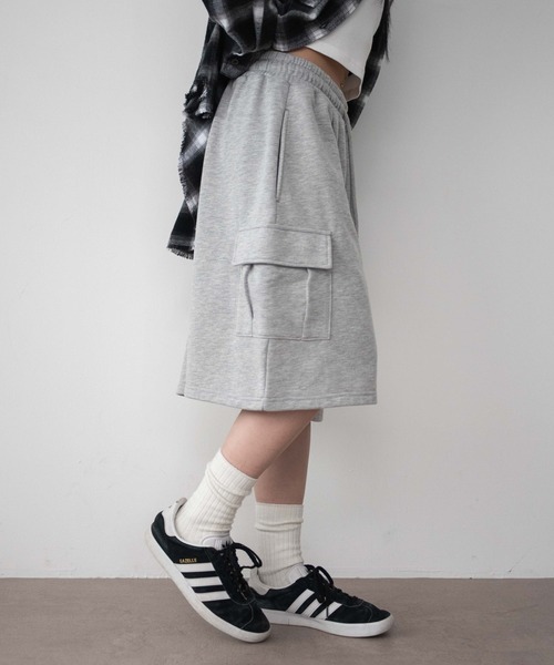 WEGO（ウィゴー）の「WEGO/スウェットカーゴハーフパンツ（スウェットパンツ・レディース・杢グレー/レッド/スミクロ/その他1/ピンク・FREE）」の19枚目の写真