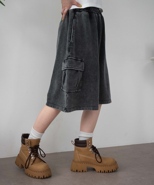 WEGO（ウィゴー）の「WEGO/スウェットカーゴハーフパンツ（スウェットパンツ・レディース・杢グレー/レッド/スミクロ/その他1/ピンク・FREE）」の13枚目の写真