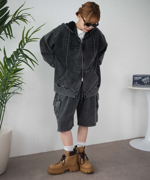 WEGO（ウィゴー）の「WEGO/スウェットカーゴハーフパンツ（スウェットパンツ・レディース・杢グレー/レッド/スミクロ/その他1/ピンク・FREE）」の17枚目の写真