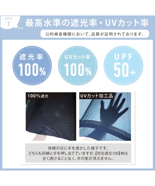 Cepica(セピカ)の「完全遮光 BIG CHIC 長傘 (晴雨兼用)(長傘・レディース・ホワイト/ブラック/その他・FREE)」の7枚目の写真