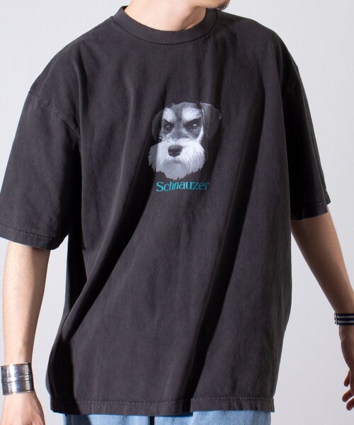 GLOSTER(グロスター)の「【新柄追加】【GLOSTER/グロスター】DOG&CAT 犬猫プリント ピグメント プリントTシャツ(Tシャツ/カットソー・メンズ・ブラック系その他/ブラック系その他3/ブラック系その他4/ブラック系その他5/ブラック系その他2/ブラック/ブラック系その他6/ブラック系その他7・S/M/L)」の3枚目の写真