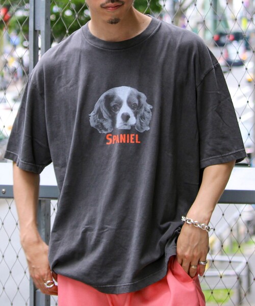 GLOSTER(グロスター)の「【新柄追加】【GLOSTER/グロスター】DOG&CAT 犬猫プリント ピグメント プリントTシャツ(Tシャツ/カットソー・メンズ・ブラック系その他/ブラック系その他3/ブラック系その他4/ブラック系その他5/ブラック系その他2/ブラック/ブラック系その他6/ブラック系その他7・S/M/L)」の20枚目の写真