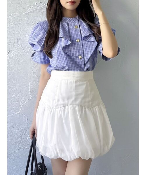 シェリエ sheller ポイントボタンキュロット