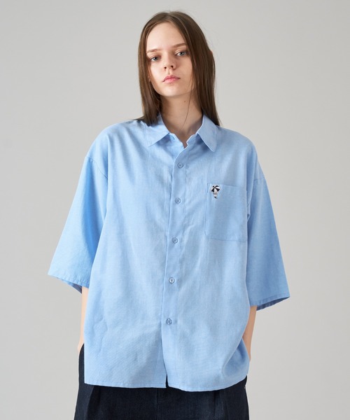 ONCILY(オンシェリー)の「POCKET LOGO ASSORT SHIRT / ポケットロゴアソートシャツ(シャツ/ブラウス・メンズ・ブラック/オフホワイト/ブルー/ネイビー/イエロー/ピンク・SMALL/MEDIUM/LARGE)」の22枚目の写真