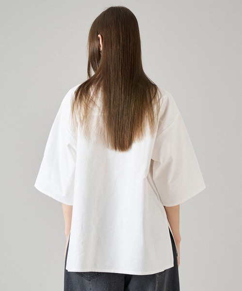 ONCILY(オンシェリー)の「POCKET LOGO ASSORT SHIRT / ポケットロゴアソートシャツ(シャツ/ブラウス・メンズ・ブラック/オフホワイト/ブルー/ネイビー/イエロー/ピンク・SMALL/MEDIUM/LARGE)」の10枚目の写真