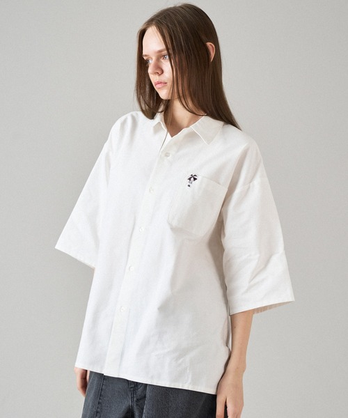 ONCILY(オンシェリー)の「POCKET LOGO ASSORT SHIRT / ポケットロゴアソートシャツ(シャツ/ブラウス・メンズ・ブラック/オフホワイト/ブルー/ネイビー/イエロー/ピンク・SMALL/MEDIUM/LARGE)」の9枚目の写真