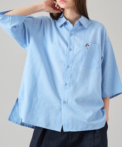 ONCILY(オンシェリー)の「POCKET LOGO ASSORT SHIRT / ポケットロゴアソートシャツ(シャツ/ブラウス・メンズ・ブラック/オフホワイト/ブルー/ネイビー/イエロー/ピンク・SMALL/MEDIUM/LARGE)」の21枚目の写真