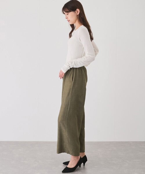 Jayro(ジャイロ)の「シャーリングウエストドロストパンツ(その他パンツ・レディース・ホワイト系その他/グレー/ブラック/カーキ・FREE)」の9枚目の写真