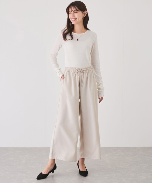 Jayro(ジャイロ)の「シャーリングウエストドロストパンツ(その他パンツ・レディース・ホワイト系その他/グレー/ブラック/カーキ・FREE)」の14枚目の写真