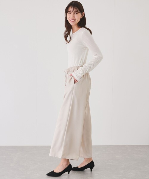 Jayro(ジャイロ)の「シャーリングウエストドロストパンツ(その他パンツ・レディース・ホワイト系その他/グレー/ブラック/カーキ・FREE)」の15枚目の写真