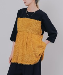 DOLLUPOOPS | フリンジジャガードビスチェレイヤードライクトップス(Tシャツ/カットソー)