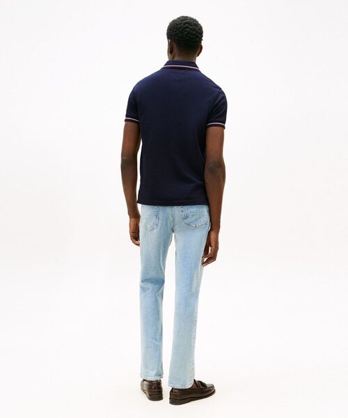 TOMMY HILFIGER(トミーヒルフィガー)の「ティッピングスリムフィットポロシャツ(ポロシャツ・メンズ・ブラック/ホワイト/ネイビー・LARGE/SMALL/X-LARGE/MEDIUM)」の14枚目の写真