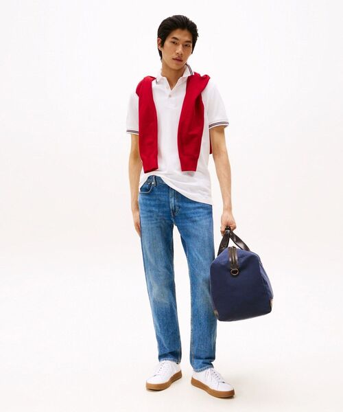 TOMMY HILFIGER(トミーヒルフィガー)の「ティッピングスリムフィットポロシャツ(ポロシャツ・メンズ・ブラック/ホワイト/ネイビー・LARGE/SMALL/X-LARGE/MEDIUM)」の5枚目の写真