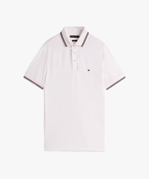 TOMMY HILFIGER(トミーヒルフィガー)の「ティッピングスリムフィットポロシャツ(ポロシャツ・メンズ・ブラック/ホワイト/ネイビー・LARGE/SMALL/X-LARGE/MEDIUM)」の7枚目の写真