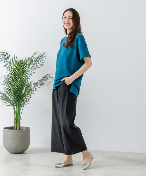 fort point（フォーポイント）の「【FORT POINT/フォートポイント】接触冷感 UVカット ワイドパンツ（その他パンツ・レディース・ベージュ/ブラック/スミクロ/杢グレー・MEDIUM/LARGE）」の6枚目の写真