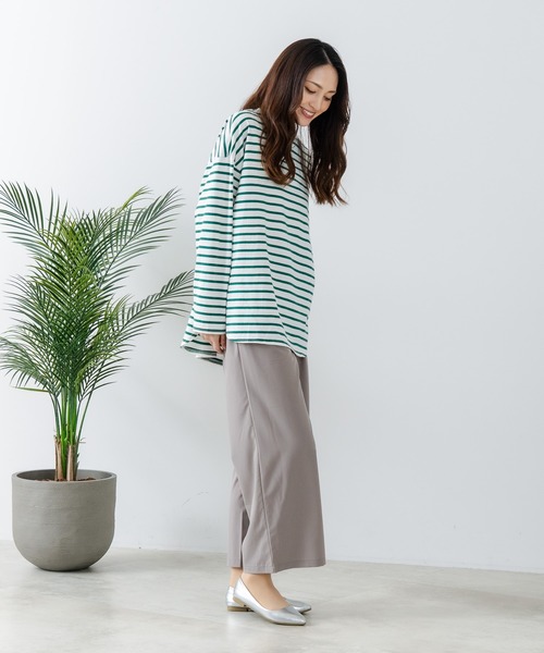 fort point（フォーポイント）の「【FORT POINT/フォートポイント】接触冷感 UVカット ワイドパンツ（その他パンツ・レディース・ベージュ/ブラック/スミクロ/杢グレー・MEDIUM/LARGE）」の21枚目の写真