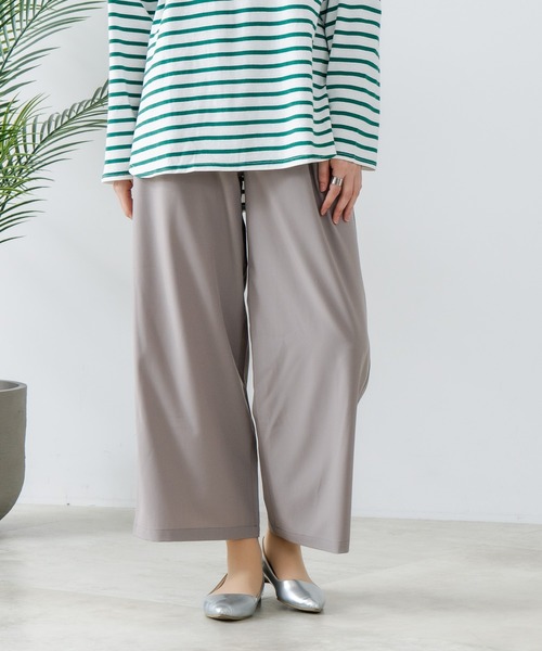 fort point（フォーポイント）の「【FORT POINT/フォートポイント】接触冷感 UVカット ワイドパンツ（その他パンツ・レディース・ベージュ/ブラック/スミクロ/杢グレー・MEDIUM/LARGE）」の22枚目の写真