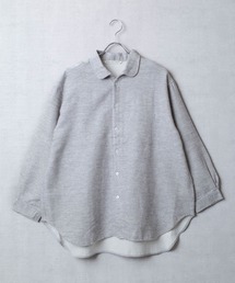 GRANDMA MAMA DAUGHTER | 【KATO' / GRANDMA MAMA DAUGHTER】222 ワタモウフ ラウンドカラーシャツ(シャツ/ブラウス)