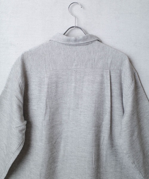 GRANDMA MAMA DAUGHTER（グランマママドーター）の「【KATO' / GRANDMA MAMA DAUGHTER】222 ワタモウフ ラウンドカラーシャツ（シャツ/ブラウス・レディース・グレー・1/0）」の8枚目の写真