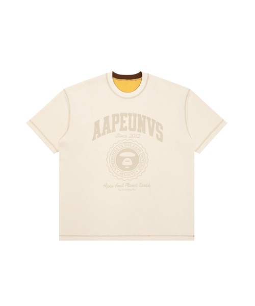 AAPE BY A BATHING APE(エーエイプバイアベイシングエイプ)の「AAPE REVERSIBLE TEE(Tシャツ/カットソー・メンズ・アイボリー・LARGE/SMALL/MEDIUM/X-LARGE)」の1枚目の写真