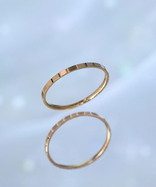 JUPITER(ジュピター)の「【K10】スリムピンキーリング/tile<1号~5号サイズ展開><動画あり>(リング・レディース・ゴールド・#1/#3/#5)」の8枚目の写真