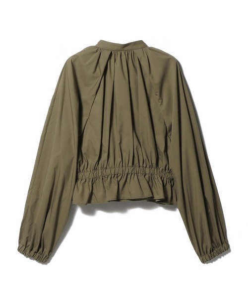 ESTNATION(エストネーション)の「ESTNATION / コットンタック ギャザーブルゾン(ブルゾン・レディース・カーキ/ブラック・FREE)」の7枚目の写真
