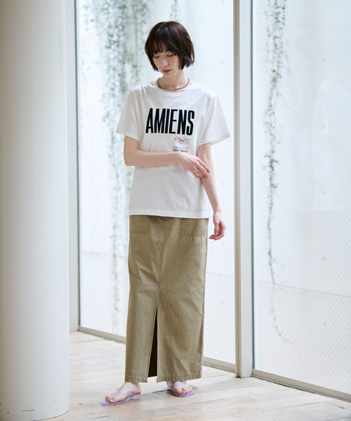 Rouge vif la cle（ルージュヴィフラクレ）の「別注【La Hutte / ラ ユット】フロッキー × 刺繍 ロゴTシャツ / プリントTシャツ / 半袖 / ロゴ プリント TEE（Tシャツ/カットソー・レディース・ホワイト系その他/レッド系その他/ホワイト系その他2/レッド系その他2・フリー）」の7枚目の写真