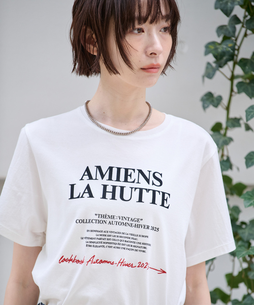 Rouge vif la cle（ルージュヴィフラクレ）の「別注【La Hutte / ラ ユット】フロッキー × 刺繍 ロゴTシャツ / プリントTシャツ / 半袖 / ロゴ プリント TEE（Tシャツ/カットソー・レディース・ホワイト系その他/レッド系その他/ホワイト系その他2/レッド系その他2・フリー）」の17枚目の写真