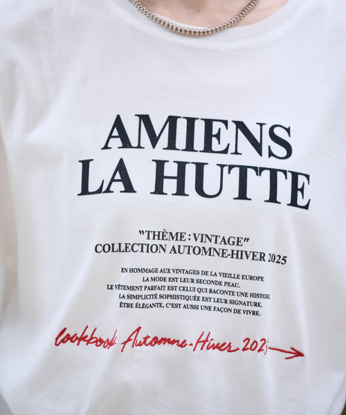 Rouge vif la cle（ルージュヴィフラクレ）の「別注【La Hutte / ラ ユット】フロッキー × 刺繍 ロゴTシャツ / プリントTシャツ / 半袖 / ロゴ プリント TEE（Tシャツ/カットソー・レディース・ホワイト系その他/レッド系その他/ホワイト系その他2/レッド系その他2・フリー）」の18枚目の写真