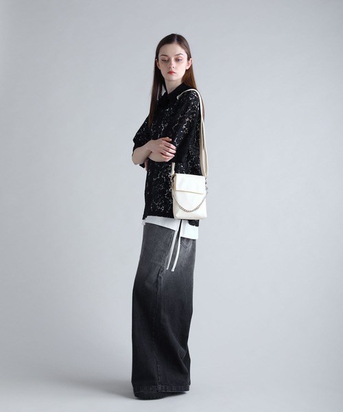 SOCCE（ソーシー）の「2way合皮ミニショルダーバッグ（ショルダーバッグ・メンズ・ブラック/ホワイト・F）」の14枚目の写真