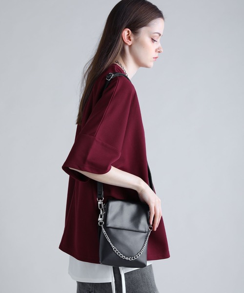 SOCCE（ソーシー）の「2way合皮ミニショルダーバッグ（ショルダーバッグ・メンズ・ブラック/ホワイト・F）」の20枚目の写真