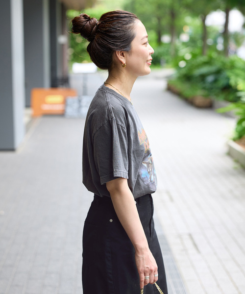 GOOD ROCK SPEED(グッドロックスピード)の「GOOD ROCK SPEED/グッドロックスピード original TEE(Tシャツ/カットソー・レディース・ブラックミックス/ホワイト/ブラック系その他/チャコールグレー・FREE)」の10枚目の写真