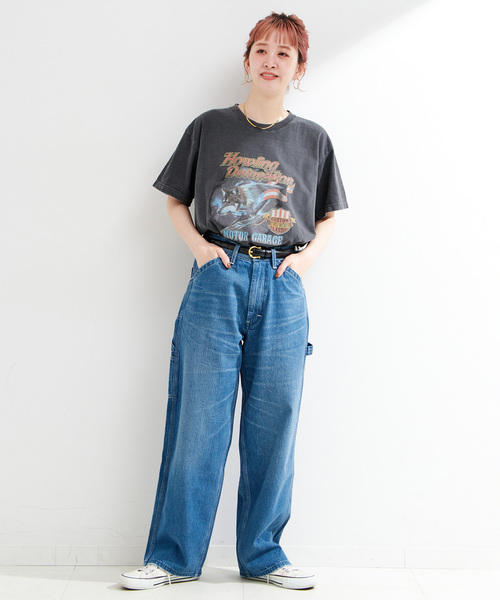 GOOD ROCK SPEED(グッドロックスピード)の「GOOD ROCK SPEED/グッドロックスピード original TEE(Tシャツ/カットソー・レディース・ブラックミックス/ホワイト/ブラック系その他/チャコールグレー・FREE)」の12枚目の写真