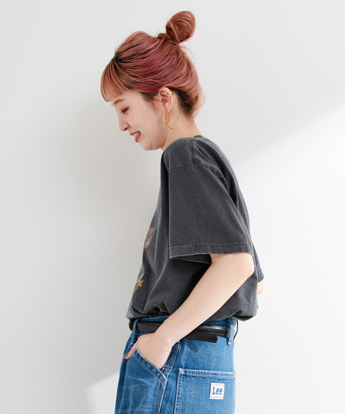 GOOD ROCK SPEED(グッドロックスピード)の「GOOD ROCK SPEED/グッドロックスピード original TEE(Tシャツ/カットソー・レディース・ブラックミックス/ホワイト/ブラック系その他/チャコールグレー・FREE)」の17枚目の写真