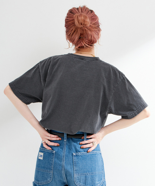 GOOD ROCK SPEED(グッドロックスピード)の「GOOD ROCK SPEED/グッドロックスピード original TEE(Tシャツ/カットソー・レディース・ブラックミックス/ホワイト/ブラック系その他/チャコールグレー・FREE)」の18枚目の写真