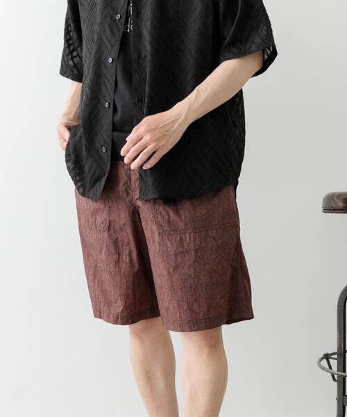 ITEMS URBANRESEARCH(アイテムズ アーバンリサーチ)の「『セットアップ対応』Nylon Paisley Shorts(その他パンツ・メンズ・カーキ/ブラック/ブラウン・MEDIUM/LARGE)」の12枚目の写真