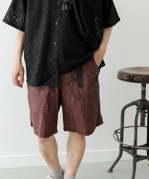 ITEMS URBANRESEARCH(アイテムズ アーバンリサーチ)の「『セットアップ対応』Nylon Paisley Shorts(その他パンツ・メンズ・カーキ/ブラック/ブラウン・MEDIUM/LARGE)」の13枚目の写真