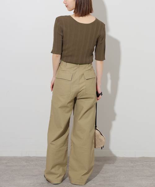 JOURNAL STANDARD relume（ジャーナルスタンダード　レリューム）の「【FUNCTION】ランダムリブ2WAYヘンリー（ニット/セーター・レディース・ブラック/ブラウン/ホワイト・FREE）」の19枚目の写真