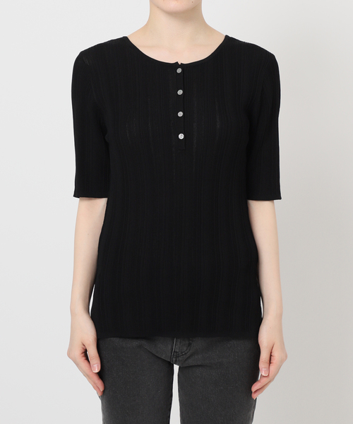 JOURNAL STANDARD relume（ジャーナルスタンダード　レリューム）の「【FUNCTION】ランダムリブ2WAYヘンリー（ニット/セーター・レディース・ブラック/ブラウン/ホワイト・FREE）」の15枚目の写真