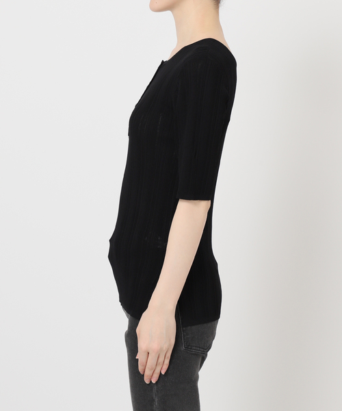 JOURNAL STANDARD relume（ジャーナルスタンダード　レリューム）の「【FUNCTION】ランダムリブ2WAYヘンリー（ニット/セーター・レディース・ブラック/ブラウン/ホワイト・FREE）」の14枚目の写真