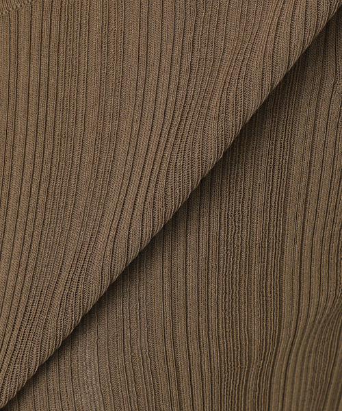 JOURNAL STANDARD relume（ジャーナルスタンダード　レリューム）の「【FUNCTION】ランダムリブ2WAYヘンリー（ニット/セーター・レディース・ブラック/ブラウン/ホワイト・FREE）」の6枚目の写真