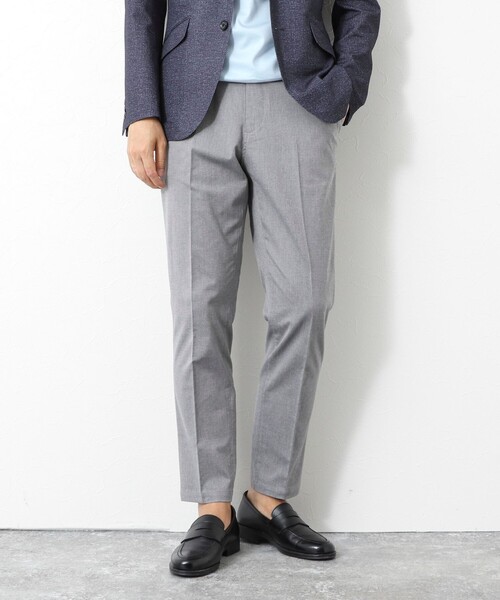 NOLLEY’S（ノーリーズ）の「《ビジカジ対応》綿麻COOLMAX イージーPT 25SS（その他パンツ・メンズ・ネイビー/ベージュ/グレー/サックスブルー・XL/L/M/S）」の2枚目の写真