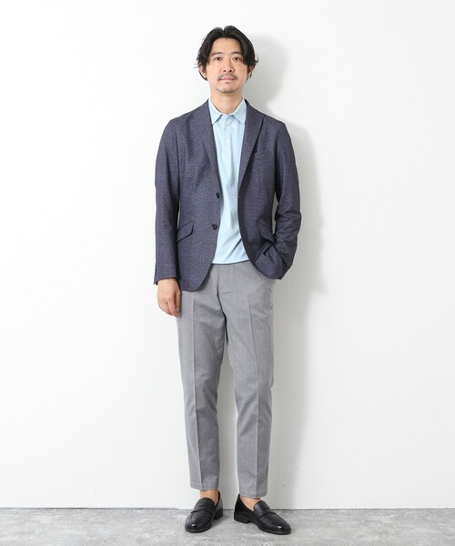 NOLLEY’S（ノーリーズ）の「《ビジカジ対応》綿麻COOLMAX イージーPT 25SS（その他パンツ・メンズ・ネイビー/ベージュ/グレー/サックスブルー・XL/L/M/S）」の6枚目の写真