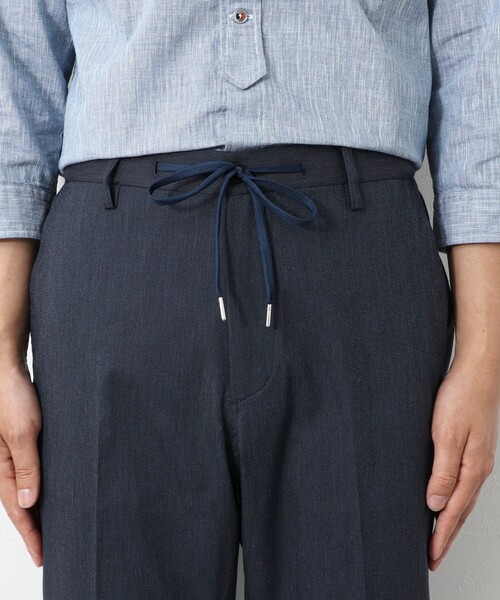 NOLLEY’S（ノーリーズ）の「《ビジカジ対応》綿麻COOLMAX イージーPT 25SS（その他パンツ・メンズ・ネイビー/ベージュ/グレー/サックスブルー・XL/L/M/S）」の13枚目の写真